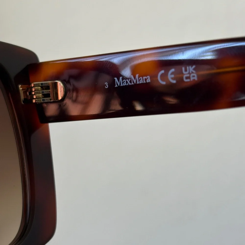 Max Mara logo 6 MM0024 tortoise sunglasses, brand new